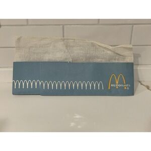 Vintage McDonald's Logo Paper Employee Worker Hat Cellucap Adjustable 1970s Mesh